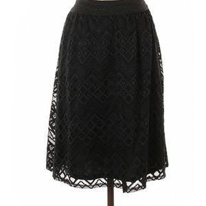 Lined lace skirt